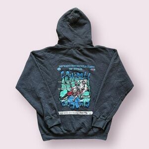 2012 Cowbell Enduro Hayward Motorcycle Pullover Hoodie - Dark Gray